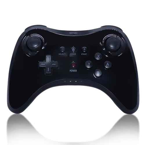 Image of linsuntop Wireless Pro Controller for Wii U Pro, Rechargeable Game Controller for Wii U with Charging Cable (black)