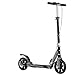Trottinette Scooter, 4 Hauteur De Vitesse Réglable Librement, La Poignée Peut être Tournée De Flexibilité à Volonté, Les Pneus Résistants à l'usure Solides sont sans Bruit(Color:Le Noir)
