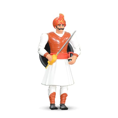 Image of Swarajyache Shiledar - The True Super Hero - 6 Inch Tall Action Figure with Accessories (Subhedar, White)