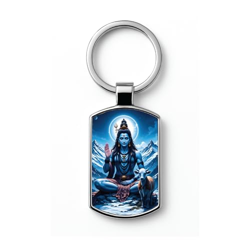 Image of Stylish Metal Keychains with Permanent Glossy Print - Inspirational Quotes & Spiritual Designs - Perfect Key chains for loved ones, Personal Use, Gifts & Return Gifts