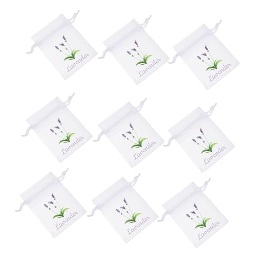 ULTECHNOVO 20pcs Lavender Sachet Bags Breathable Mesh Drawstring Pouches for Herbs Dried Lavender Storage Design for Organizing Items