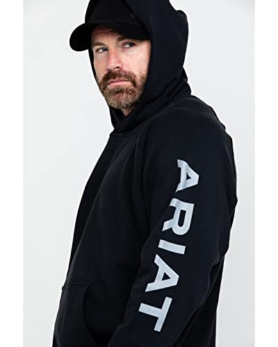 Ariat Male Fr Primo Fleece Logo Hoodie Black Medium #TOP2