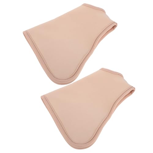 Vendajes de compresión de 35x19 cm para tobillo y pie con aceite de ricino, 2 unidades caqui