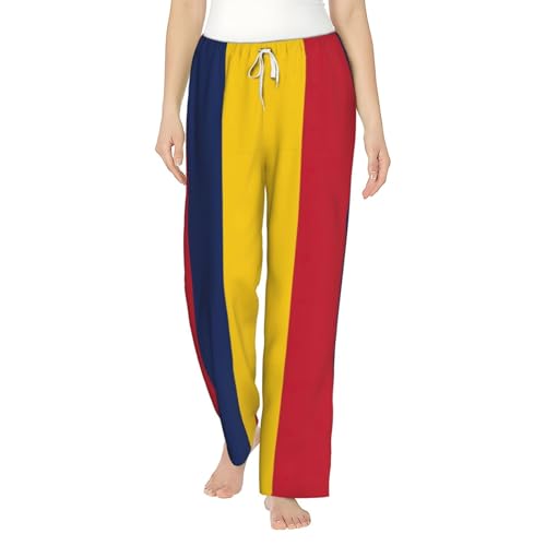 Pantalon pyjama drapeau Tchad anti serrage coupe ample nuit douce femmes
