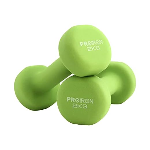 PROIRON -hantlar av neopren-hantelvikter från 1–10 kg, säljs i par eller som set Apple grön-2 x 2 kg 2 x 2KG