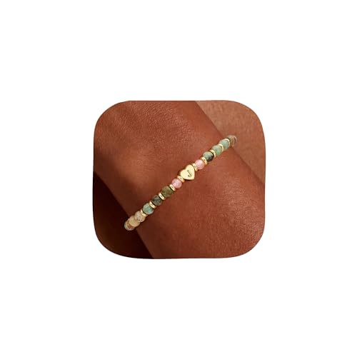 Bracelet initiale cœur en cadeau d'anniversaire romantique pour femme
