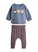 NEXT Baby Jungen 2-teiliges Baby-Set mit Top und Leggings Blue Woodland 62-68