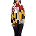 MANQINF Cute Maryland Flag Scarf for Men Women Winter Warm Shawl Wraps Large Maryland Patriotic Fashion Blanket Scarves