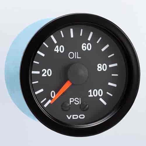 VDO 150-1072 Vision Oil Pressure Gauge 2-1/16 Mechanical 100 psi