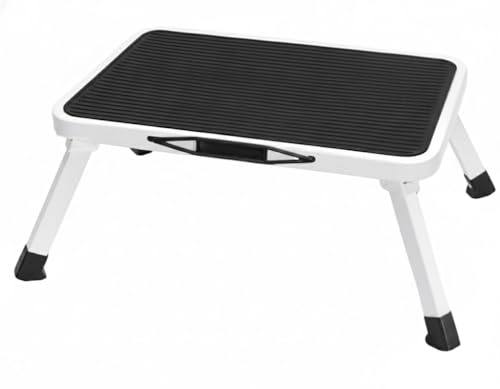 Simple Deluxe Step Stools Foldable, Heavy Duty Foot Stool with Non-Slip Paltform & Feet, Folding Step Ladder for Adults or Kids in Kitchen, Home, 330 Lbs Capacity