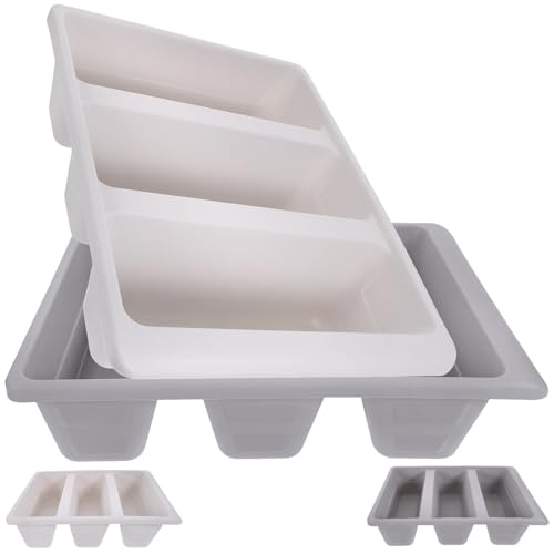 Plateaux de rangement à chaussures pour placards étroits boîte à compartiments lot de 4