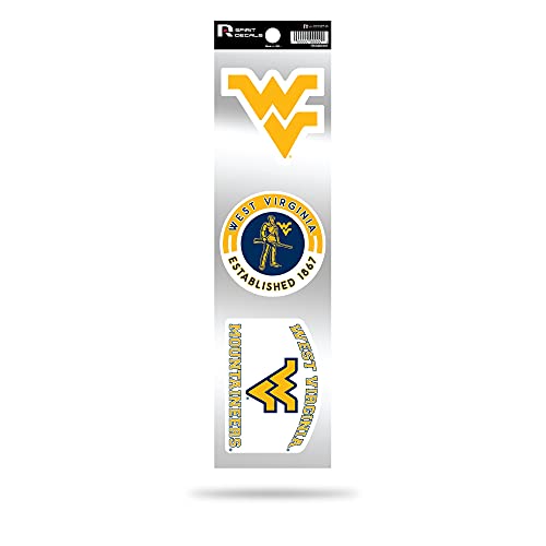Rico Industries RSS280101: West Virginia University 3-Piece Retro Spirit Decals