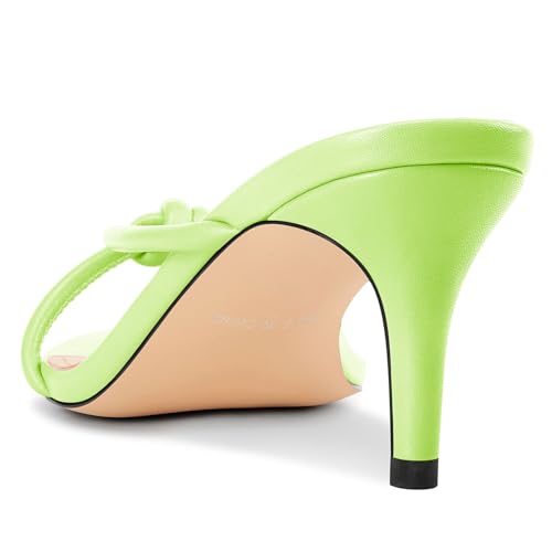 Image of NobleOnly Women's Black Kitten Heel Mule Sandals, 2.4 Inches, Open Toe, Slip On, Party, Prom, Wedding, Evening, Classic Style