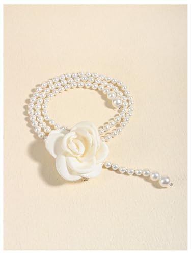 Women's 3D Floral Waist Belts Adjustable Dress Belt3