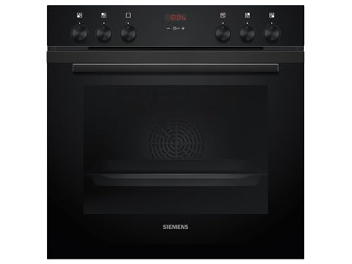 Siemens HE213ABB4 iQ300 - Cocina empotrable (60 x 60 cm, fabricada en Alemania, aire caliente 3D para un calor uniforme en tres niveles, calentamiento rápido, espacio de cocción de 71 L, acero