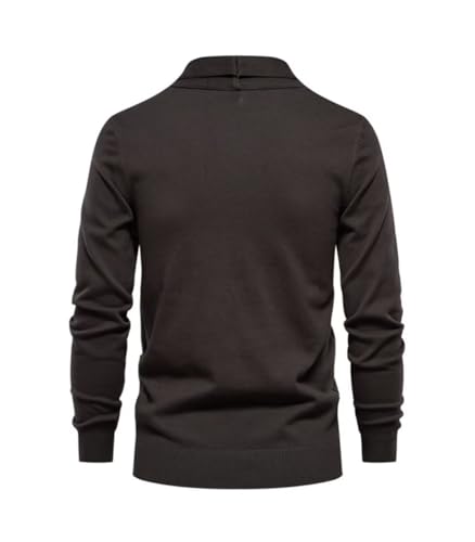 INVACHI Men's Lightweight Cardigan Sweater Casual V-Neck Button Down Sweater with Pockets2