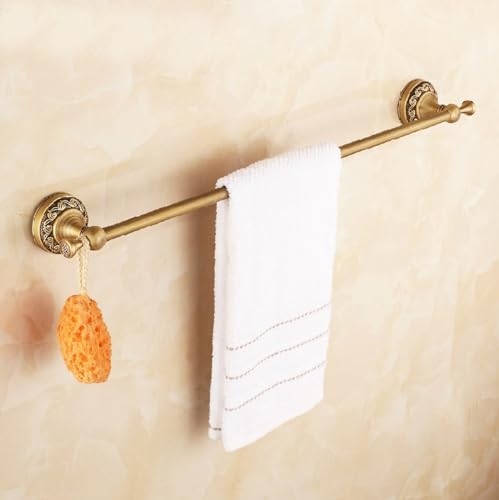 Ensemble de toilettes et porte-serviettes antique en cuivre sculpté