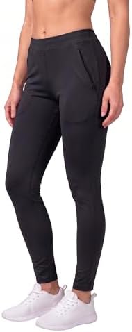 Mehrang Women's Yoga Pants with Mesh Panels and Side Pockets