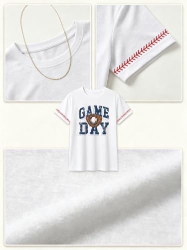Image of Football Shirts for Women Game Day T Shirts Football Outfits