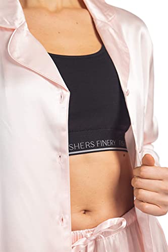 Fishers Finery Women's Cotton Racerback Everyday Bralette | Lightly Lined (Black, Xl) #TOP4