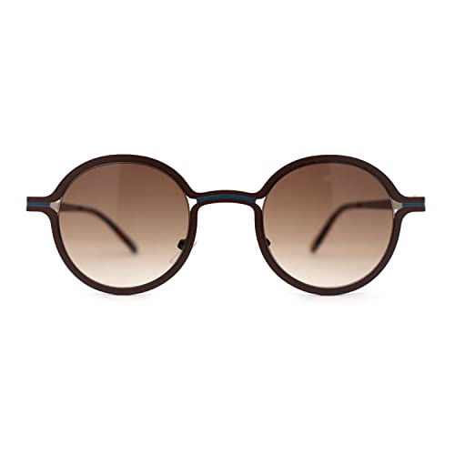 Retro 90s Style Round Thin Metal Rim Contemporary Fashion Sunglasses2