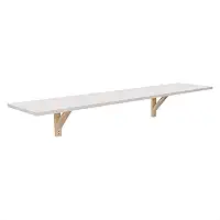 Mesa Suspensa Multifuncional Branca Home Office Estudos Gamer Cozinha Bancada Prateleira Moderna