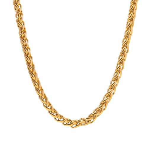 Collier en acier inoxydable pour femme bijou tendance minimaliste et géométrique