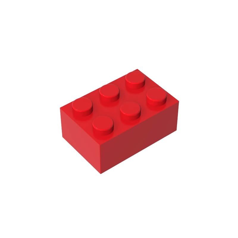 Gobricks 3002 Basic Bricks Brick 2x3 50 Pieces GDS-541 Compatible with Lego Building Blocks Color:Red — image 1