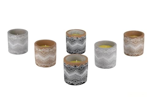Vela aromática - 170 g de citronela en Maceta Decorada, Ideal para ambientar y repeler Insectos. combina funcionalidad y estética.
