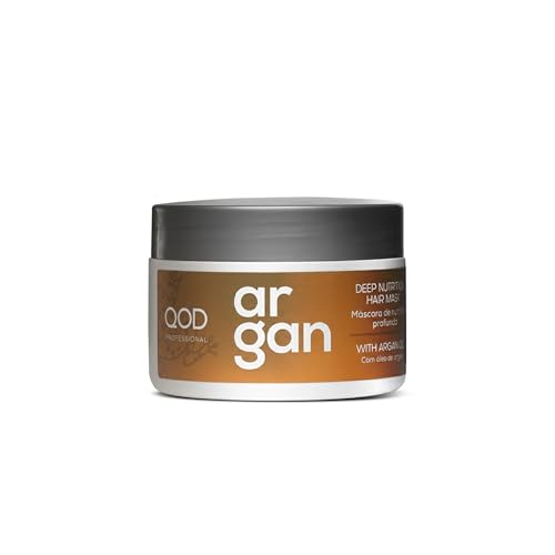 Image of QOD Argan Deep Nutrition Hair Mask 300 ml | For Dry, Damaged, Frizzy and Dull Hair | Promotes Shine and Softness | With Argan Oil| 300g - 10.5 fl oz