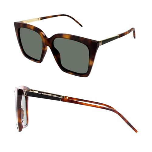 SAINT LAURENT SL M100 Squared shape Sunglasses + Bundle with eSHADES Luxury Eyewear Kit