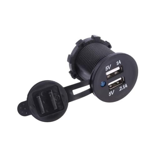 Cargador doble USB para mechero de coche solución contra la lluvia y sobrecalentamiento