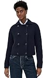 Vince Womens Double Breasted Sweater Jacket, Coastal, Medium
