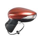 Ensemble Rétroviseur Voiture Rétroviseur Intérieur Électrique Pour Ford Pour Fiesta 2009-2016 Avec Clignotants LED(Orange Left)