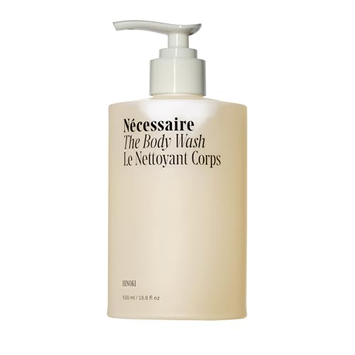 Nécessaire The Body Wash Hinoki. Multi-Oil Shower Gel Body Wash for Women + Men. Non-Comedogenic + Hypoallergenic for Sensitive Skin with Niacinamide. 500ml/16.9 fl oz