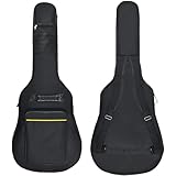 Socpuro ギターケース 縦106cm 横41cm ギグバッグ エレキギター用 エレキ アコギ ケース クッション付き 衝撃防止 撥水 オックスフォード リュック 肩掛け 手掛け 3way エレキギターケース ポケット付 厚手