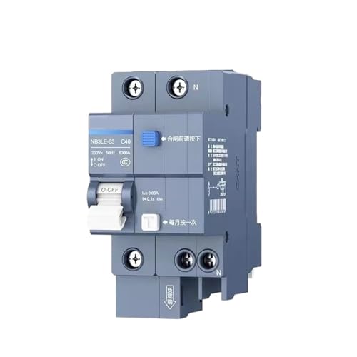 Disjoncteur NB3LE protection fuites de courant et surintensités 50A bipolaire 230V