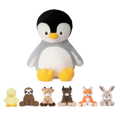 Image of Niuniu Daddy Weighted Stuffed Animals, 14 in 3.5 lbs, Penguin Sensory Plush | Heavy sensory lap pad, lying body pillow for sleeping, machine wash, huggable gift for kids and adults