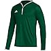 adidas HG4970S M Team Hood LS DRKGRN/White S
