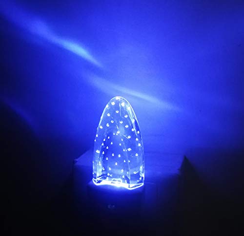 Image of GREENIC Multicolor LED Night Light 4 Pack Bubble Pattern with Dusk to Dawn Sensor, Rotating 8 Colors, Plug in Night Light for Bedroom, Kids Room, Bathroom