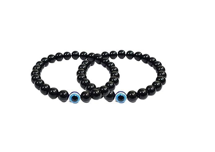 Evil Eye Hand Bracelet for Luck Bringing and Protection, Awesome Jewelry and Gift for Women and Men(Nazar Battu) Pack of 2 black (B0CF8SHN1R) Amazon Price History, Amazon Price Tracker