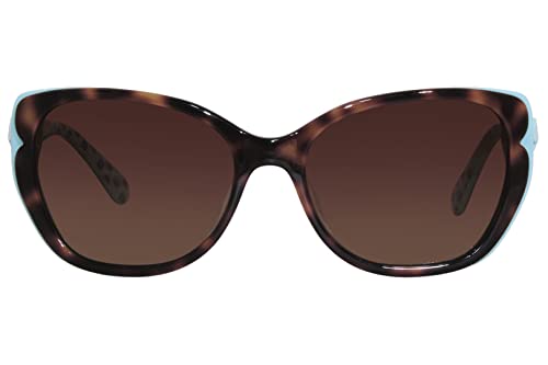 Kate Spade New York Women's Augusta/G/S Polarized Square Sunglasses, Havana Green, 54mm, 17mm2