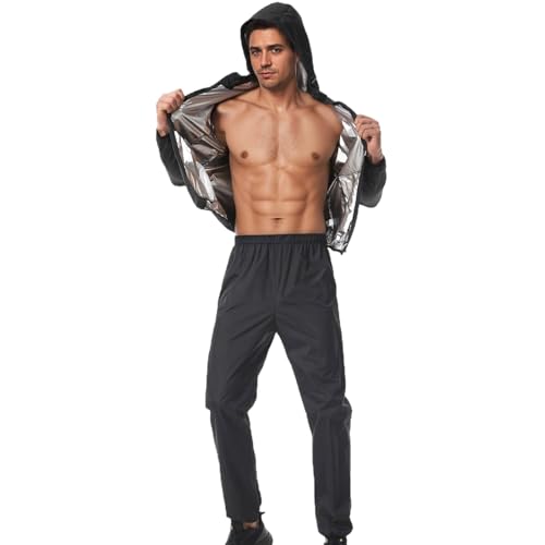 Survêtement de sudation homme pour sport et boxe avec capuche