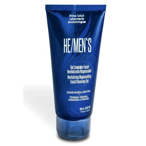 Gel limpiador Facial para Hombres, Piel con acné, limpiador de poros - textura y espuma ligera, suavidad y limpieza máxima hidratación