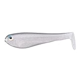 Yum Lures Money Minnow Original Soft Plastic Minnow Swim-Bait Paddle-Tail Fishing Lure, Crystal Smoke, 3.5'