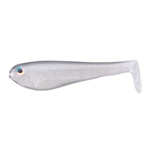 Yum Lures Money Minnow Original Soft Plastic Minnow Swim-Bait Paddle-Tail Fishing Lure, Crystal Smoke, 3.5\'