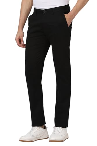Image of Peter England Men's Slim Fit Mid Rise Super Chino Casual Trouser