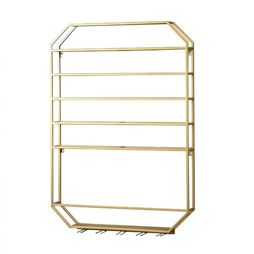 Soporte metálico para vino de pared, moderno y funcional miniatura 1