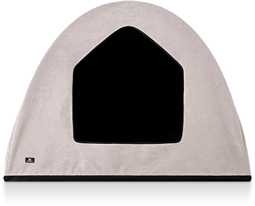 Knuffelwuff Hundehöhle Hundezelt Yucatan passend für Hundebetten, Hundematten, Hundekörbchen, Hundekissen XXL 120 x 100 x 95cm Beige