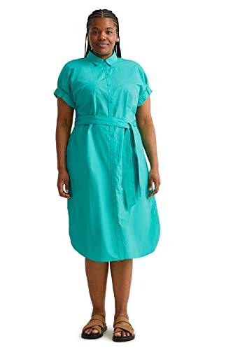 C&A Damen Kleid Midi Regular Fit Kleider Große Größen hellgrün 46
